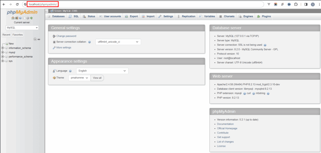 phpmyadmin