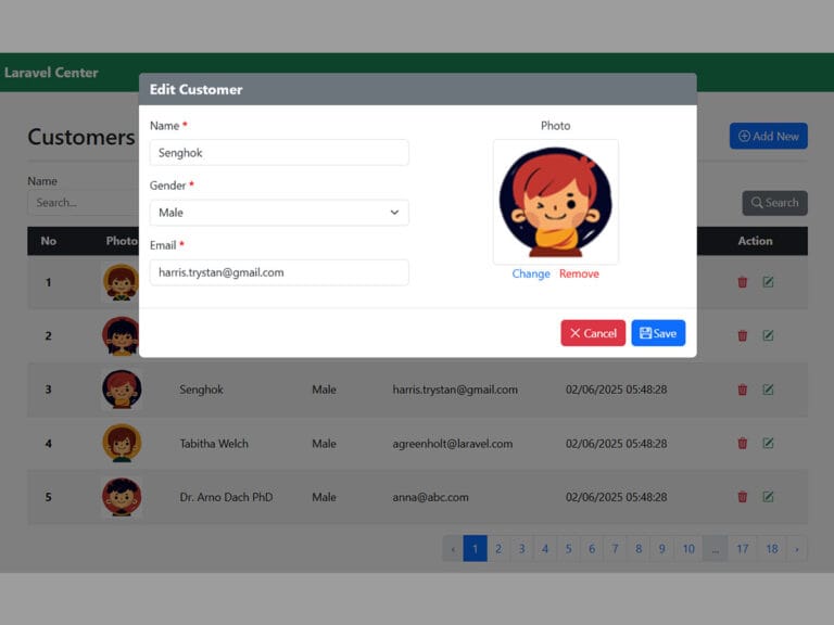 Laravel Vue JS CRUD with image upload