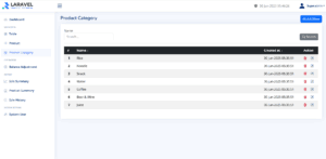 Laravel jQuery POS – Product Category CRUD