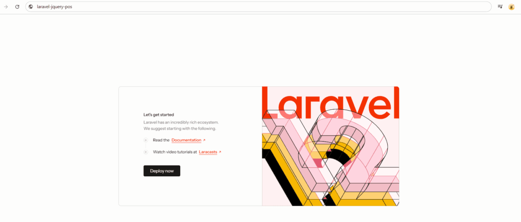 laravel jquery pos installation guide