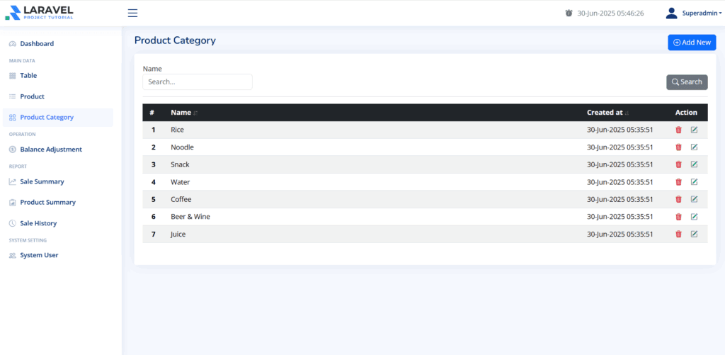 Laravel Vue.js POS Tutorial – Product Category CRUD