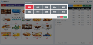 Laravel Vue.js POS Tutorial – select table