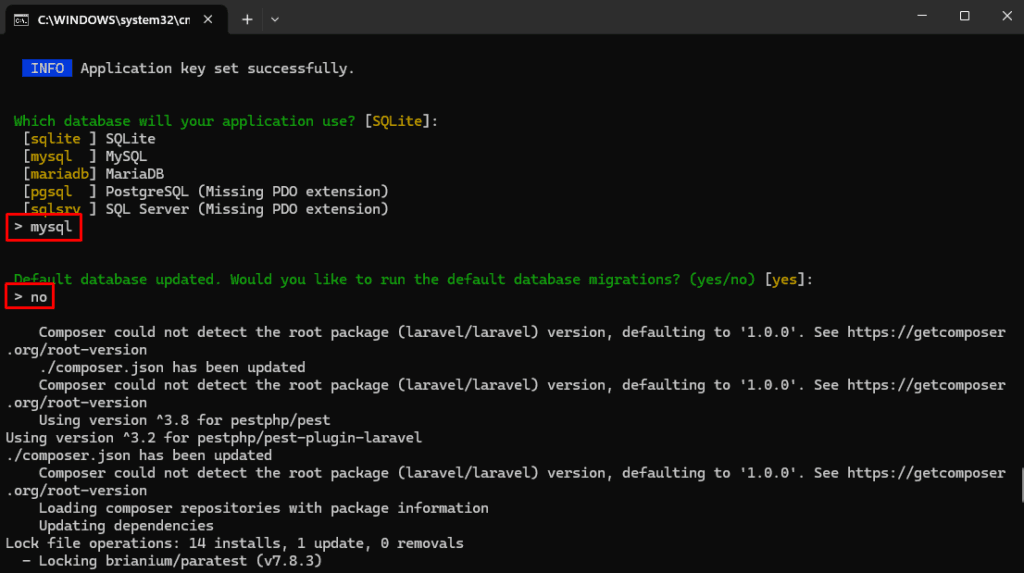 Laravel Vue.js POS – Install Laravel Framework 2