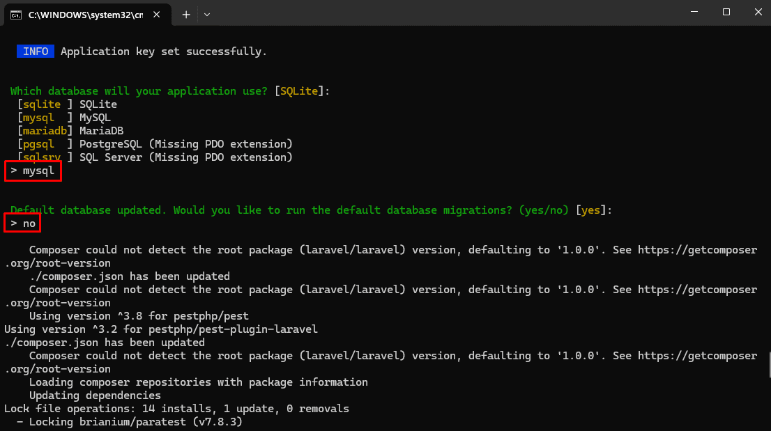 Laravel Vue.js POS – Install Laravel Framework 2