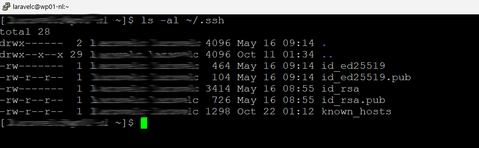 Check for Existing SSH Keys