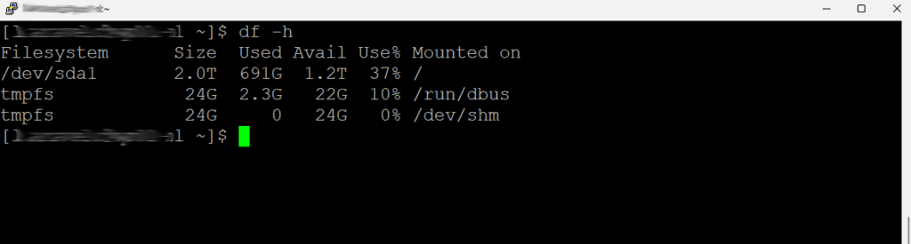df – Show Disk Space Usage