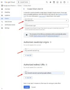 Create Google OAuth Client ID