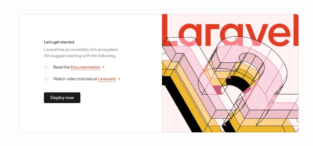 Laravel 12 Installation Welcome Page